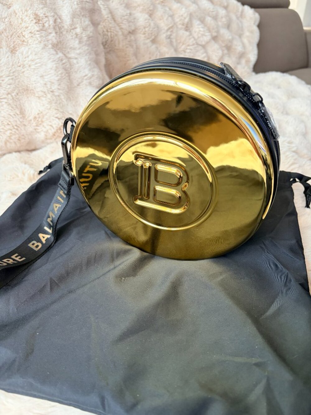BALMAIN Gold Clutch or Cosmetic Bag *Brand New* - Picture 7 of 8